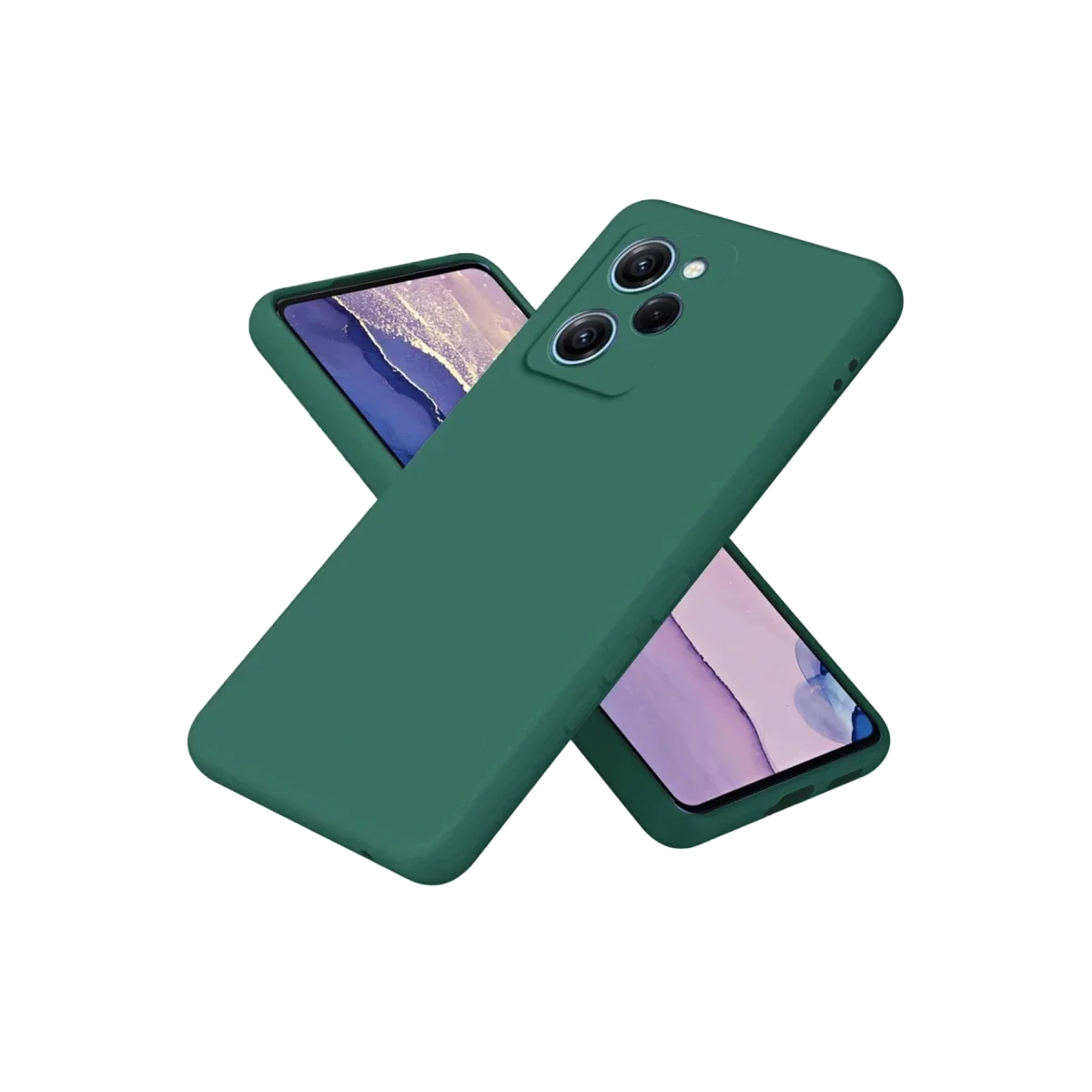 Xiaomi Poco X5 Pro 5G Nano içi Kadife Silikon - Koyu Yeşil Xiaomi Poco X5 Pro 5G Nano içi Kadife Silikon - Koyu Yeşil