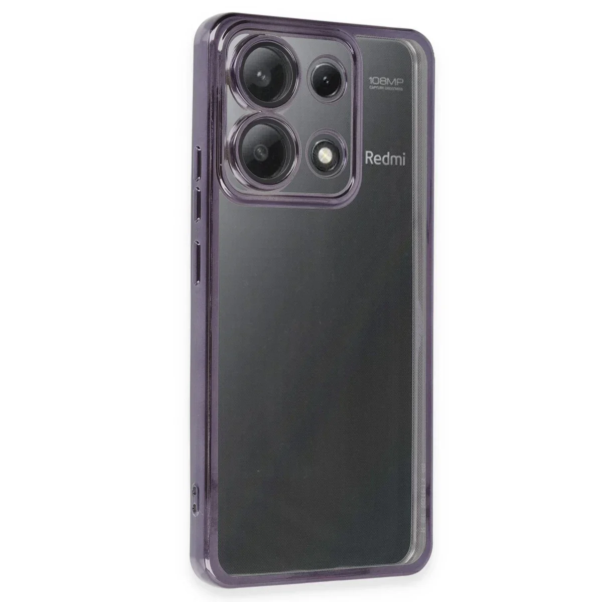 Xiaomi Poco X6 Kılıf Razer Lensli Silikon - Mor