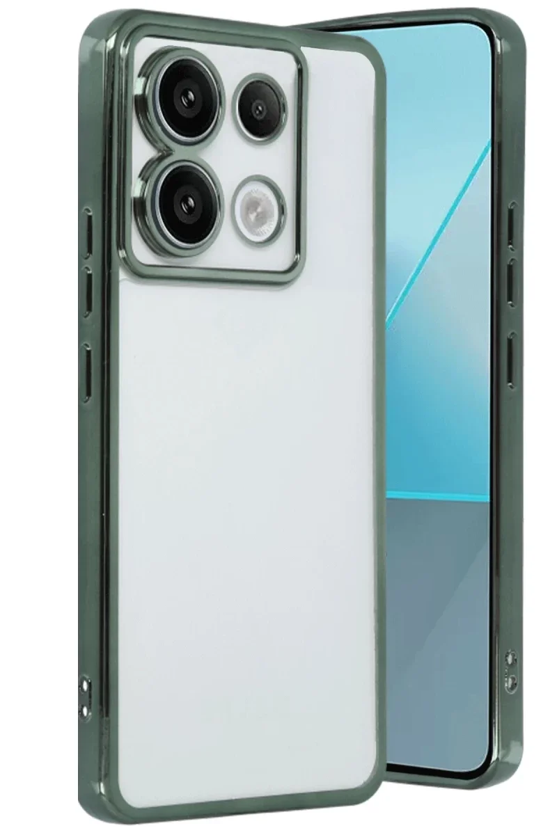 Xiaomi Poco X6 Kılıf Razer Lensli Silikon - Yeşil Xiaomi Poco X6 Kılıf Razer Lensli Silikon - Yeşil
