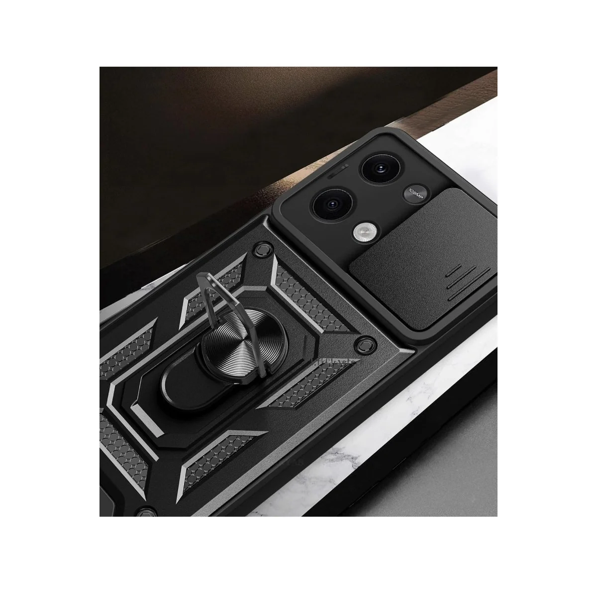 Xiaomi Poco X6 Kılıf Pars Lens Yüzüklü Silikon - Yeşil Xiaomi Poco X6 Kılıf Pars Lens Yüzüklü Silikon - Yeşil