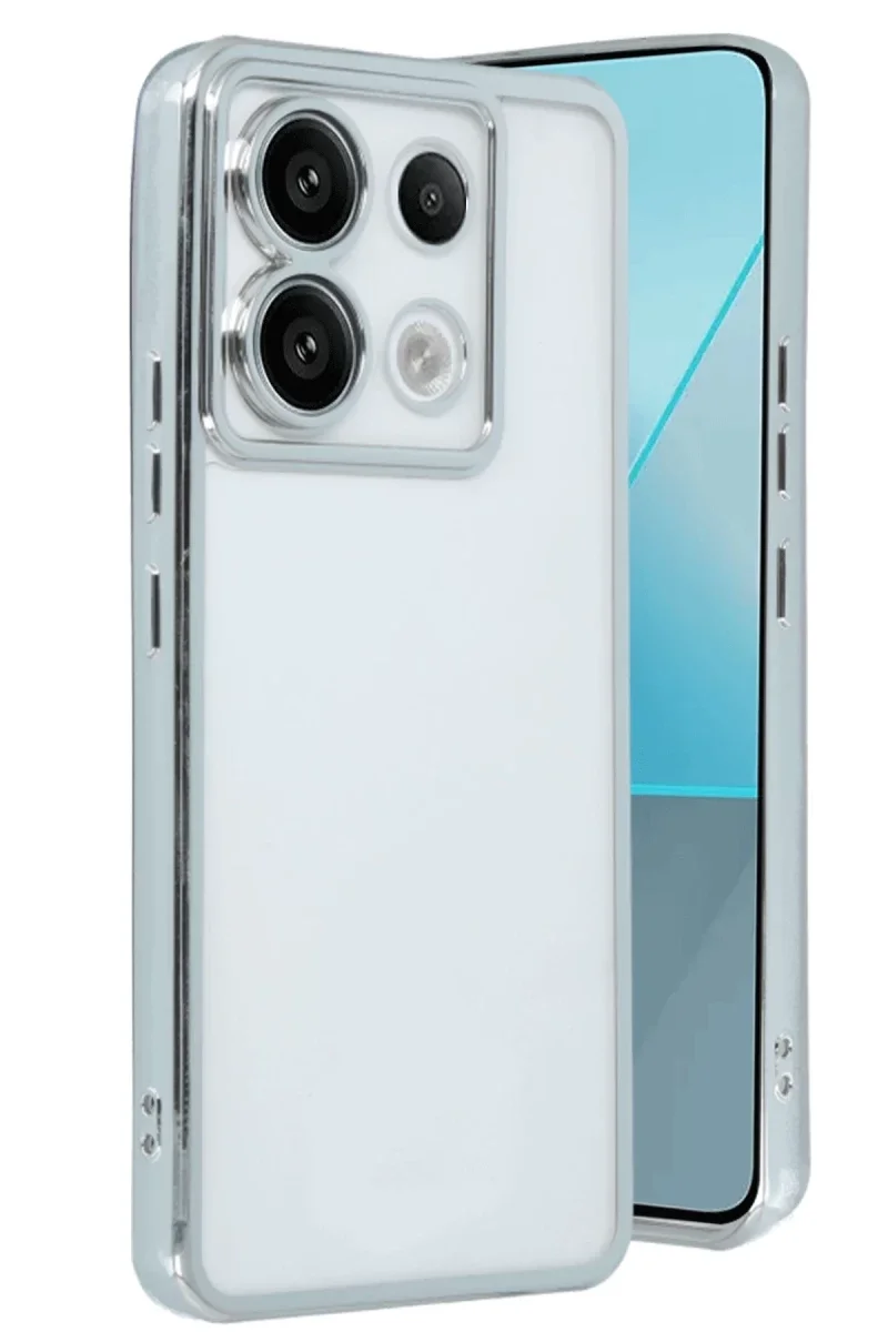Xiaomi Poco X6 Kılıf Razer Lensli Silikon - Gümüş Fiyatı, Yorumları ve Özellikleri