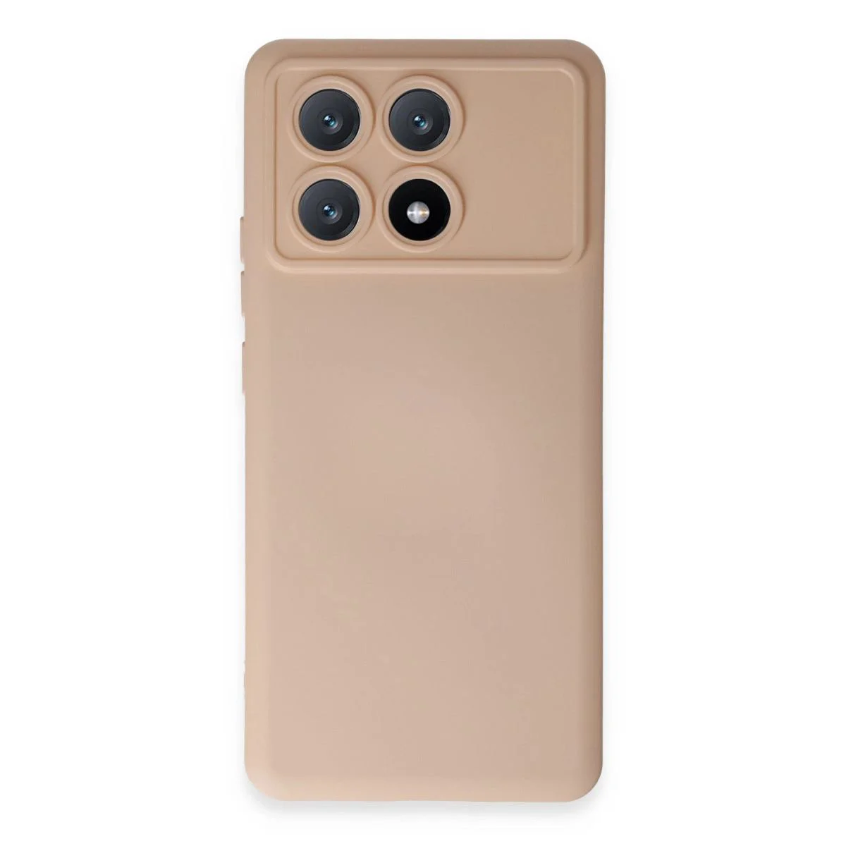 Xiaomi Poco X6 Pro ile Uyumlu Nano İçi Kadifeli Silikon Kılıf - Pudra Renk Xiaomi Poco X6 Pro ile Uyumlu Nano İçi Kadifeli Silikon Kılıf - Pudra Renk