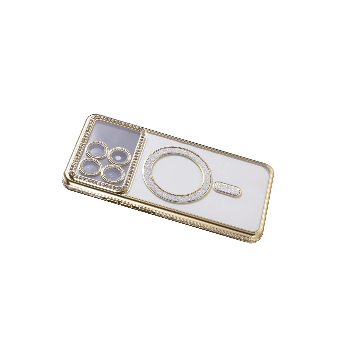 Xiaomi Poco X6 Pro Joke Simli Magneticsafe Kılıf - Gold