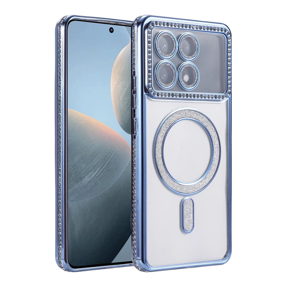 Xiaomi Poco X6 Pro Joke Simli Magneticsafe Kılıf - Mavi Xiaomi Poco X6 Pro Joke Simli Magneticsafe Kılıf - Mavi