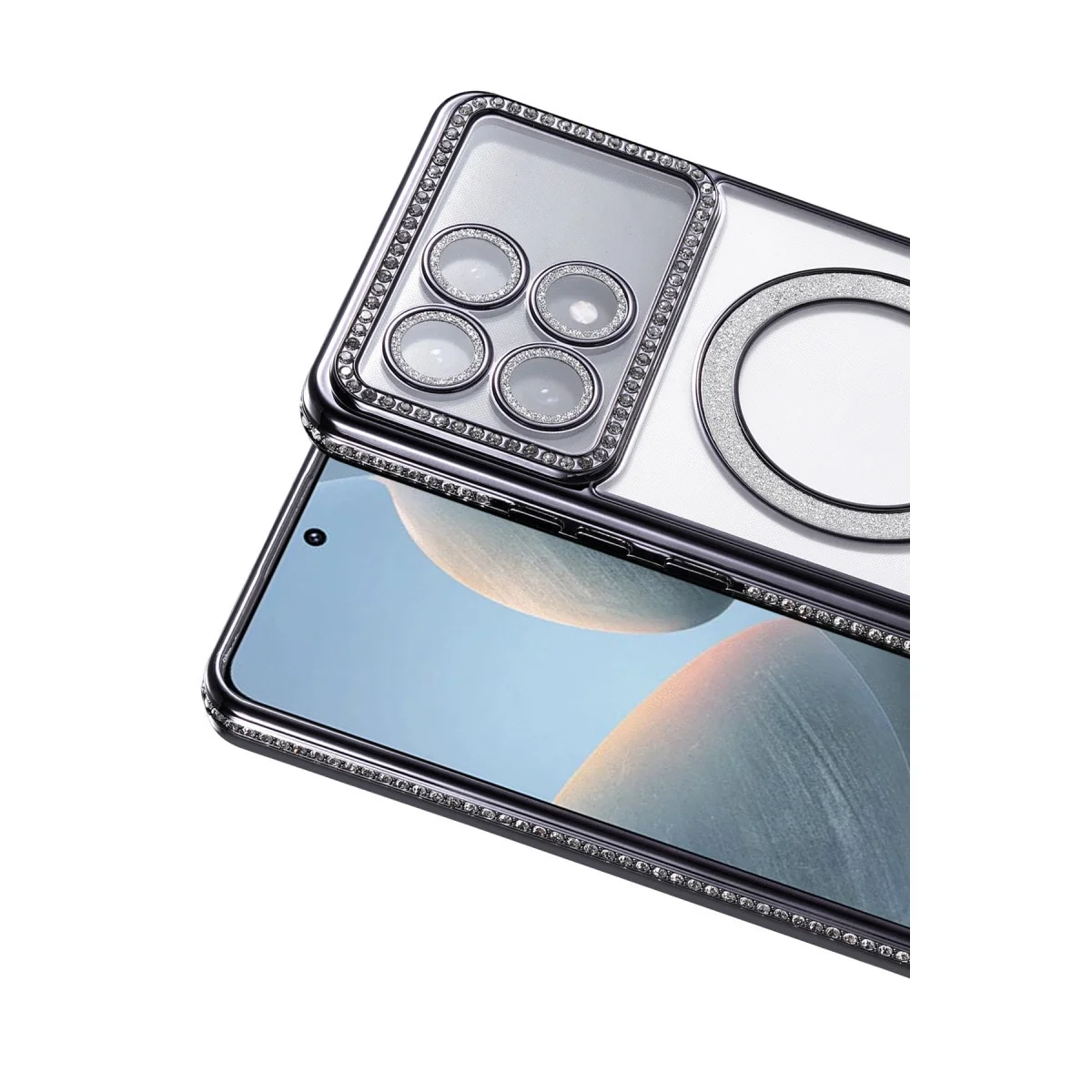 Xiaomi Poco X6 Pro Joke Simli Magneticsafe Kılıf - Siyah Xiaomi Poco X6 Pro Joke Simli Magneticsafe Kılıf - Siyah