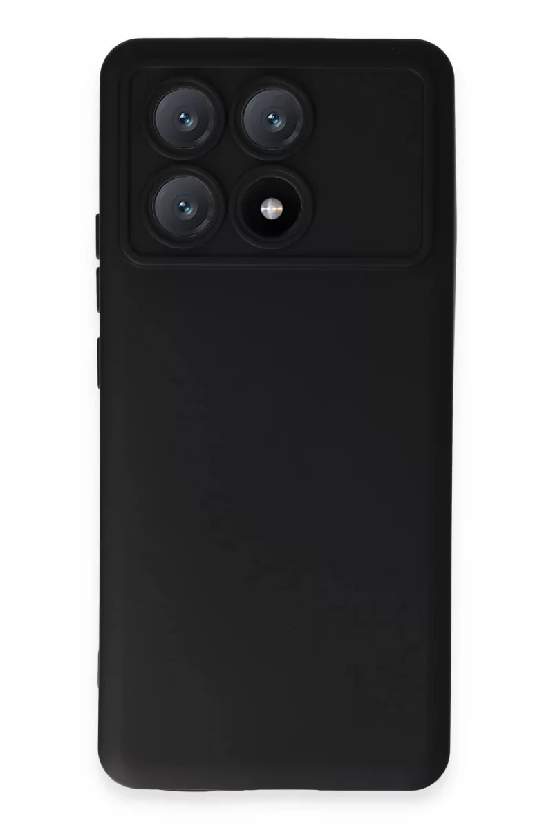 Xiaomi Poco X6 Pro Kılıf Nano içi Kadife Silikon - Siyah Xiaomi Poco X6 Pro Kılıf Nano içi Kadife Silikon - Siyah