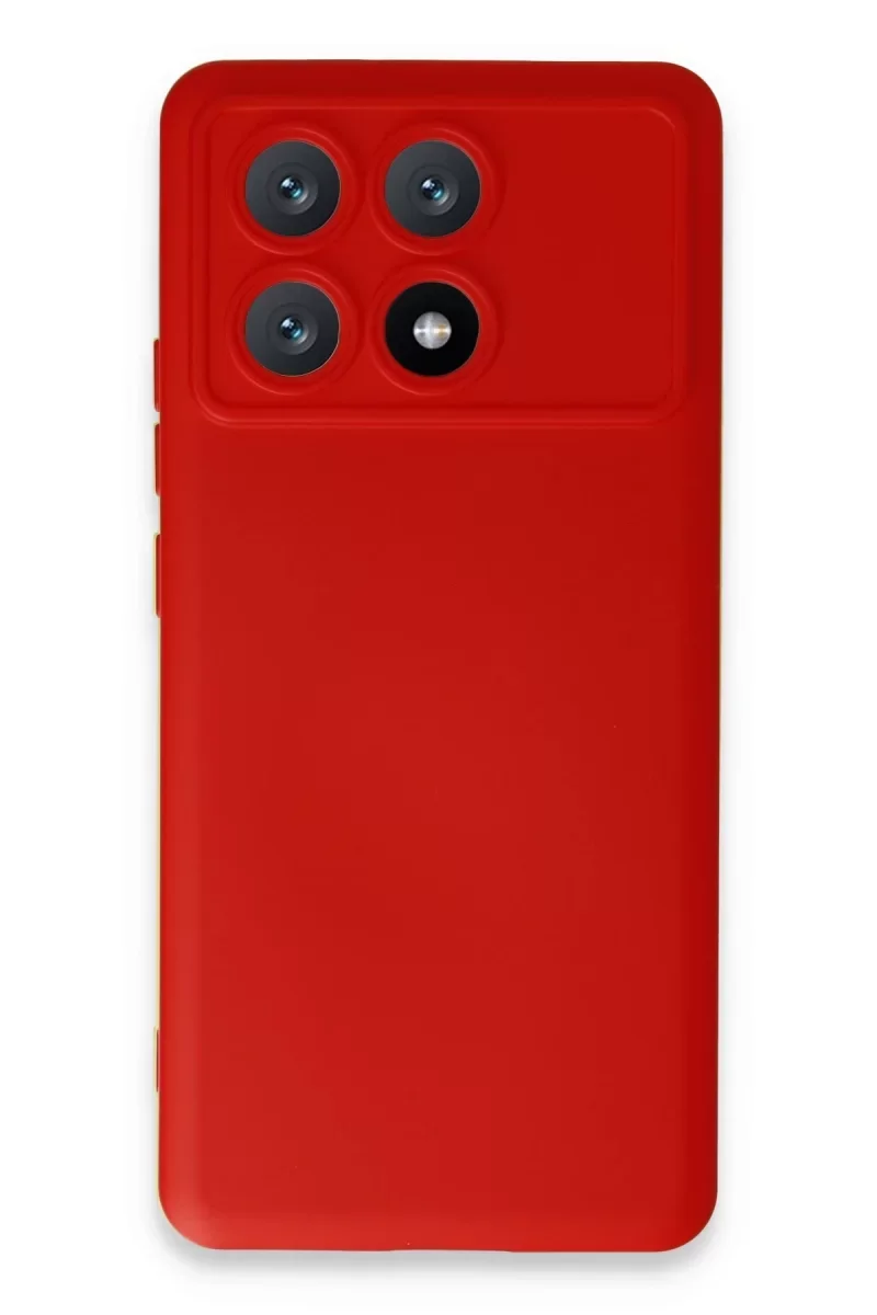 Xiaomi Poco X6 Pro Kılıf Nano içi Kadife Silikon - Kırmızı