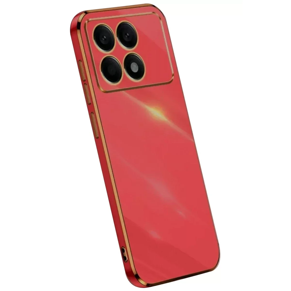 Xiaomi Poco X6 Pro Kılıf Volet Silikon - Kırmızı