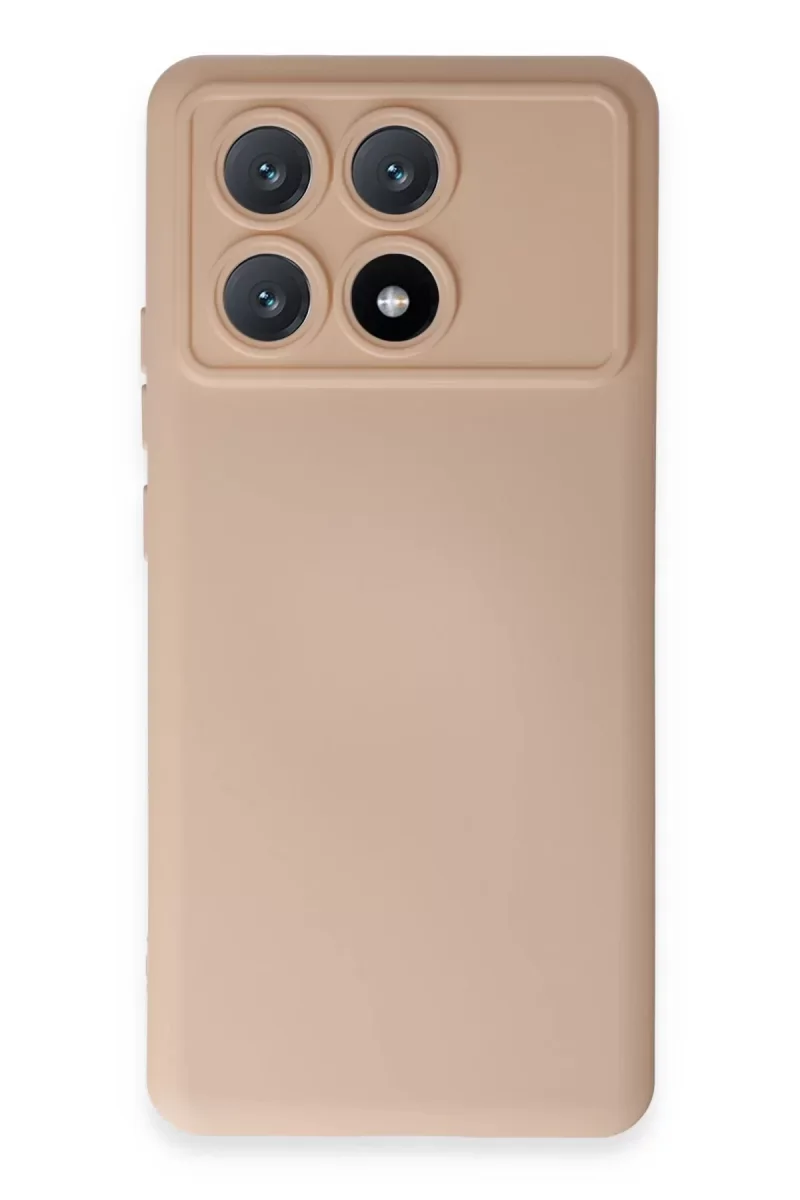 Xiaomi Poco X6 Pro Kılıf Nano içi Kadife Silikon - Pudra Xiaomi Poco X6 Pro Kılıf Nano içi Kadife Silikon - Pudra