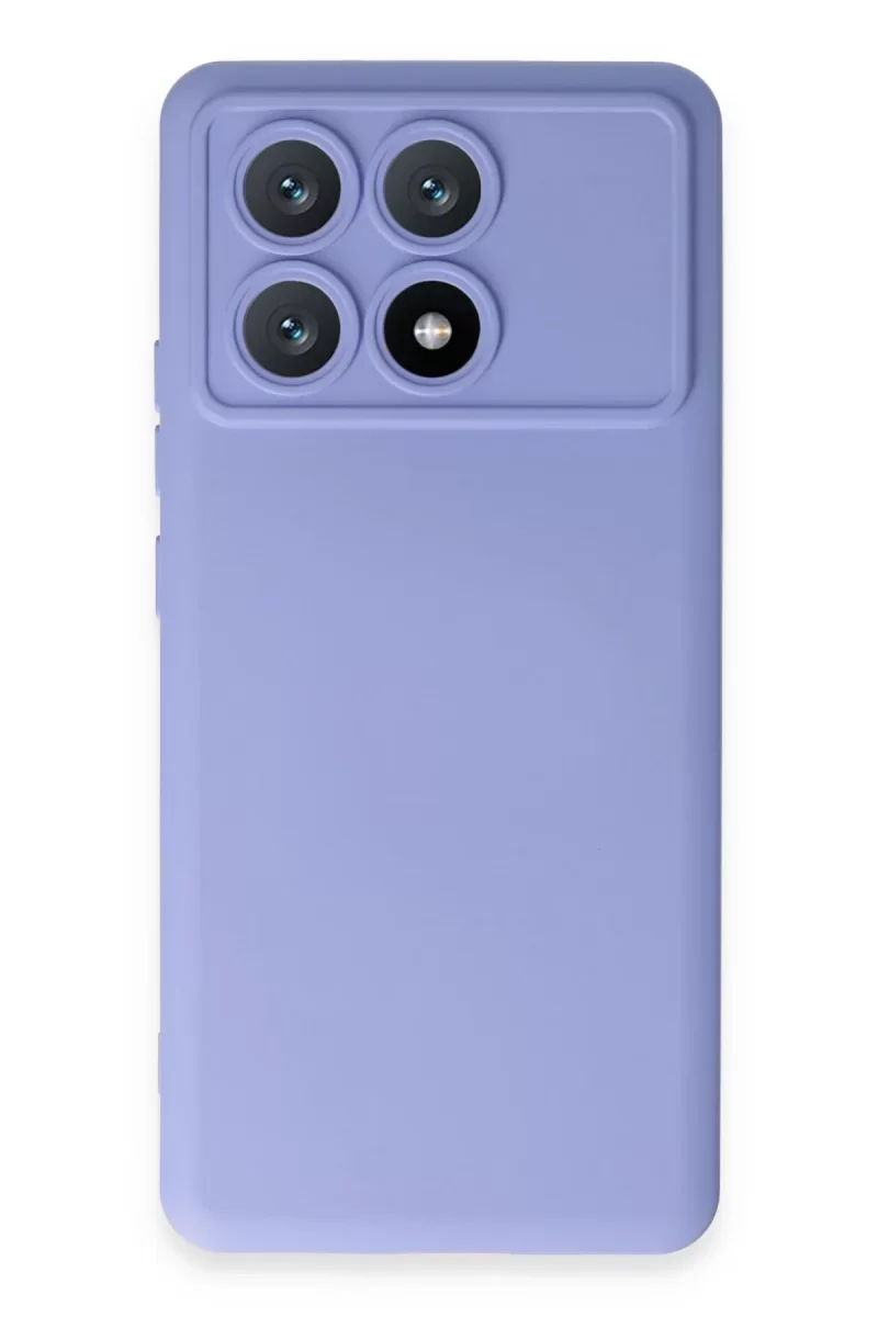 Xiaomi Poco X6 Pro Kılıf Nano içi Kadife Silikon - Lila Xiaomi Poco X6 Pro Kılıf Nano içi Kadife Silikon - Lila