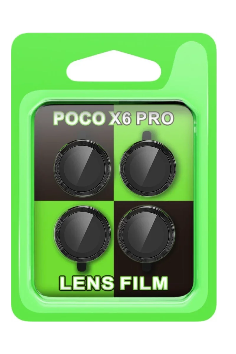 Xiaomi Poco X6 Pro Raze Metal Kamera Lens - Siyah Xiaomi Poco X6 Pro Raze Metal Kamera Lens - Siyah