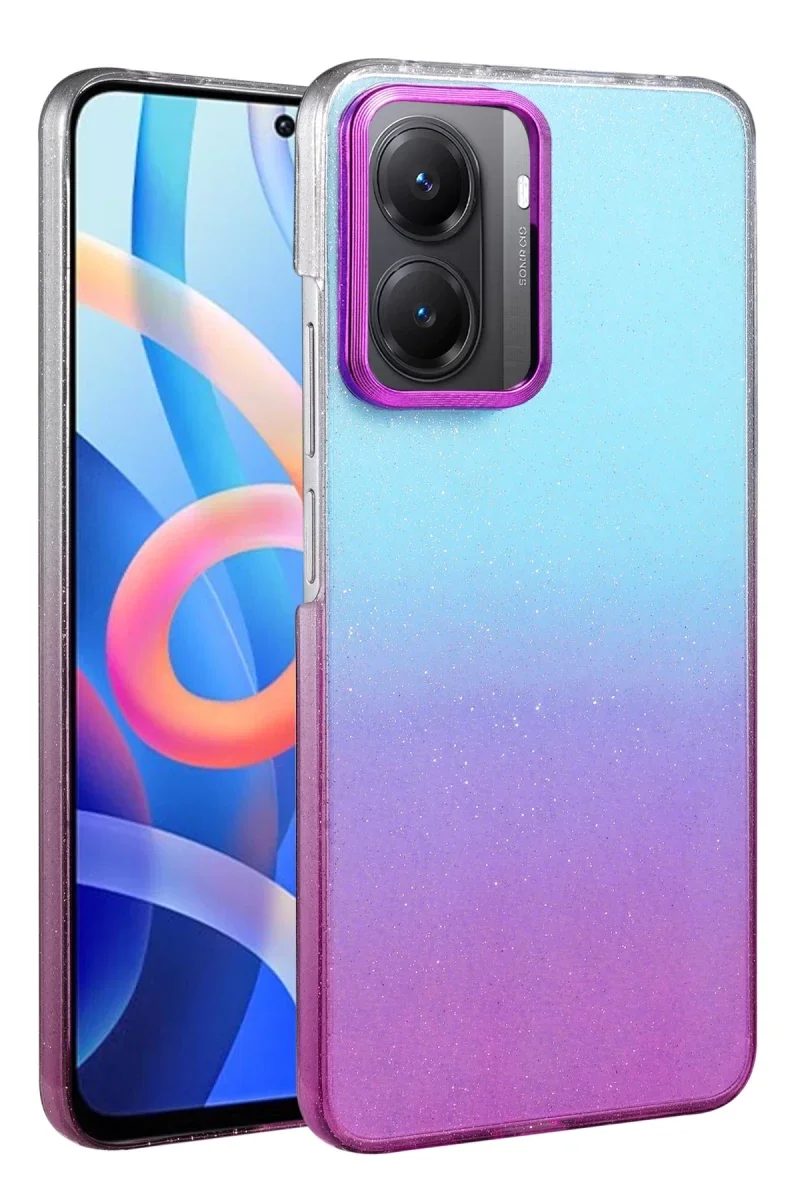 Xiaomi Poco X7 Pro Glossy Kapak - Mor Xiaomi Poco X7 Pro Glossy Kapak - Mor