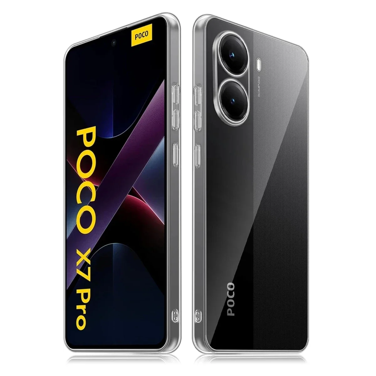 Xiaomi Poco X7 Pro Kılıf Lüx Şeffaf Silikon Xiaomi Poco X7 Pro Kılıf Lüx Şeffaf Silikon