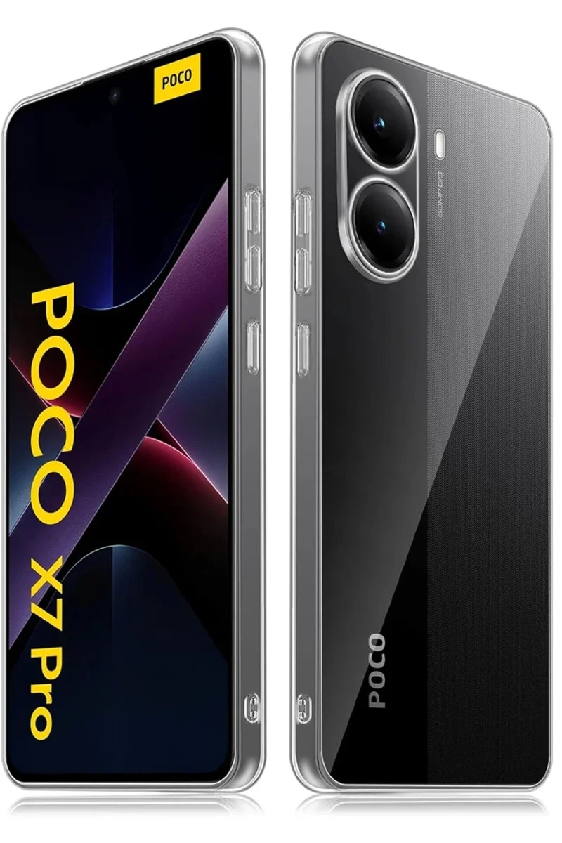 Xiaomi Poco X7 Pro Kılıf Lüx Şeffaf Silikon Xiaomi Poco X7 Pro Kılıf Lüx Şeffaf Silikon