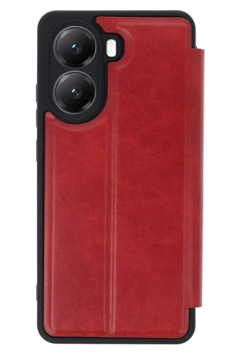 Xiaomi Poco X7 Pro Kılıf Flip Cover - Kırmızı