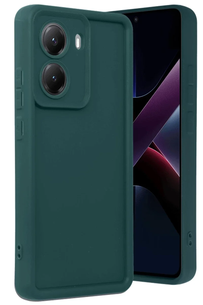Xiaomi Poco X7 Pro Viera Silikon - Koyu Yeşil