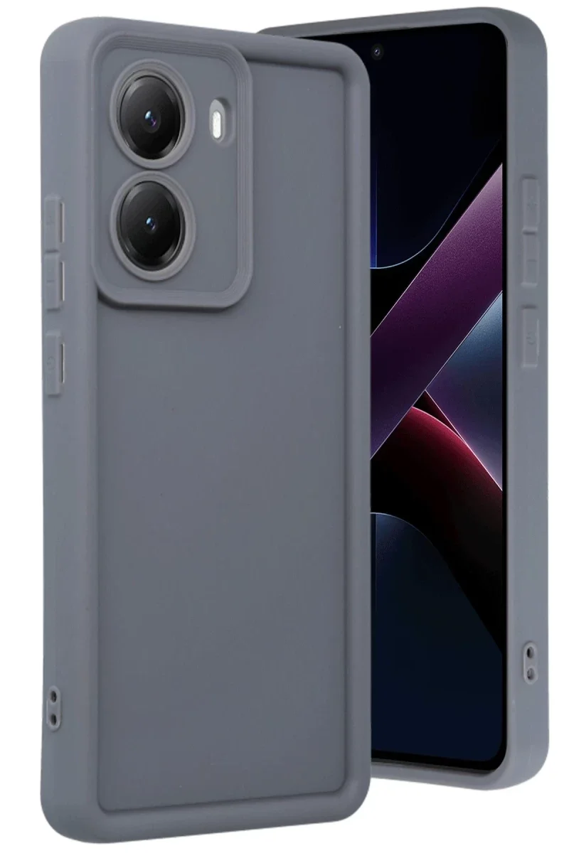 Xiaomi Poco X7 Pro Viera Silikon - Gri Xiaomi Poco X7 Pro Viera Silikon - Gri