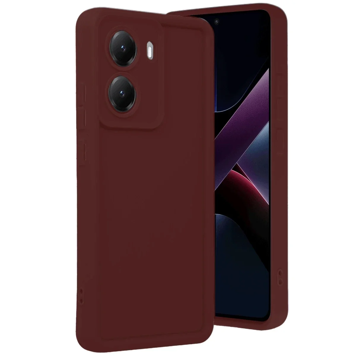 Xiaomi Poco X7 Pro Viera Silikon - Bordo Xiaomi Poco X7 Pro Viera Silikon - Bordo