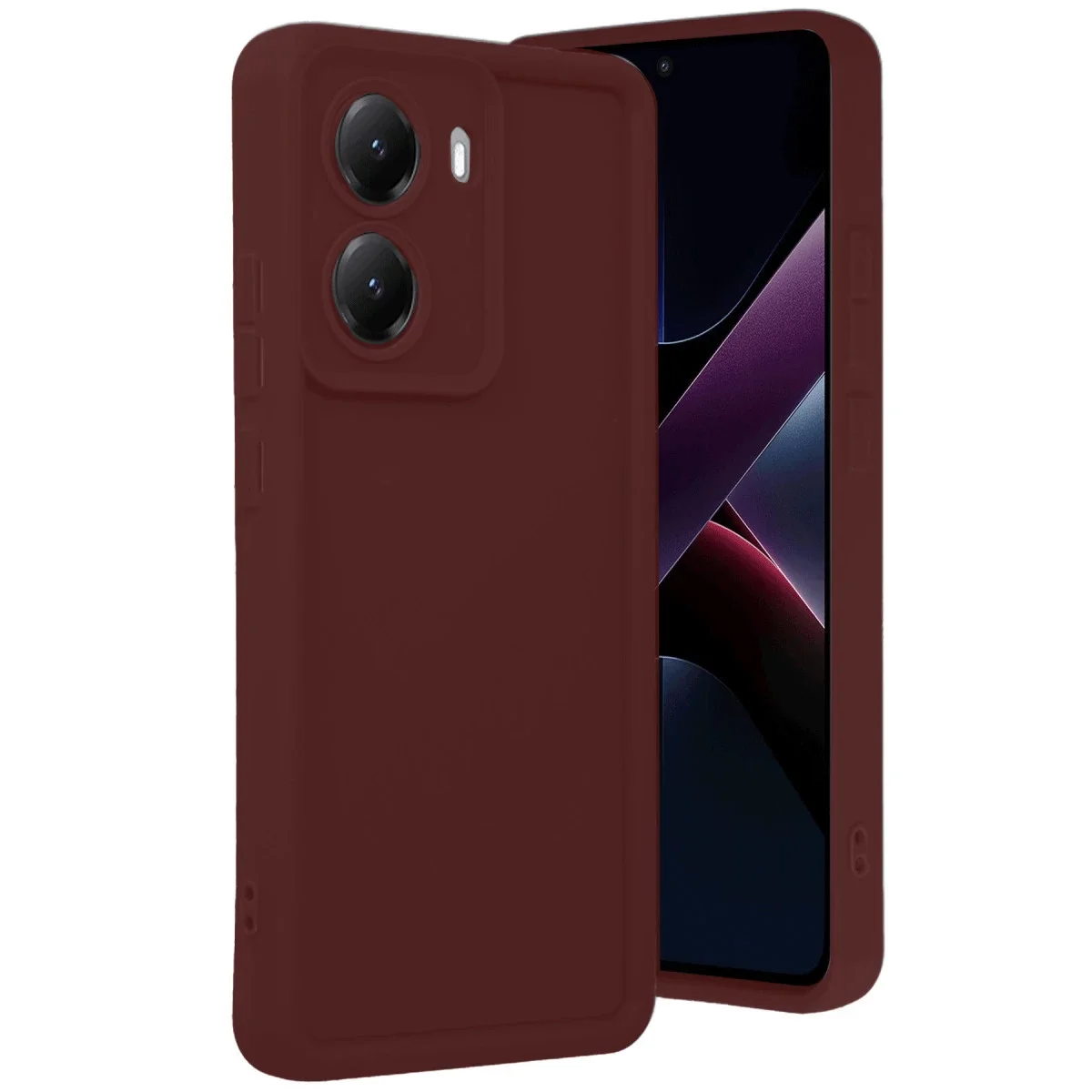 Xiaomi Poco X7 Pro Viera Silikon - Bordo Xiaomi Poco X7 Pro Viera Silikon - Bordo