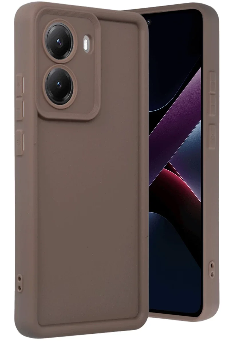 Xiaomi Poco X7 Pro Viera Silikon - Kahverengi