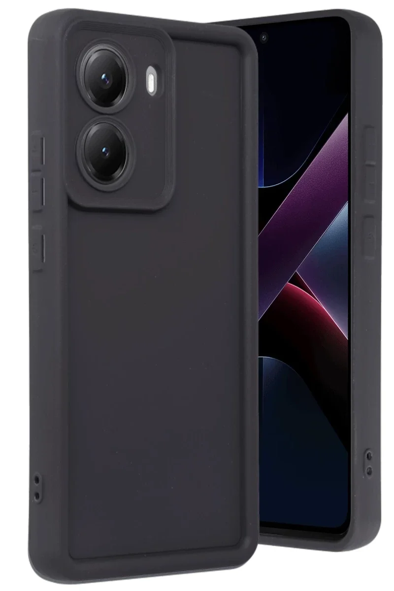 Xiaomi Poco X7 Pro Viera Silikon - Siyah Xiaomi Poco X7 Pro Viera Silikon - Siyah