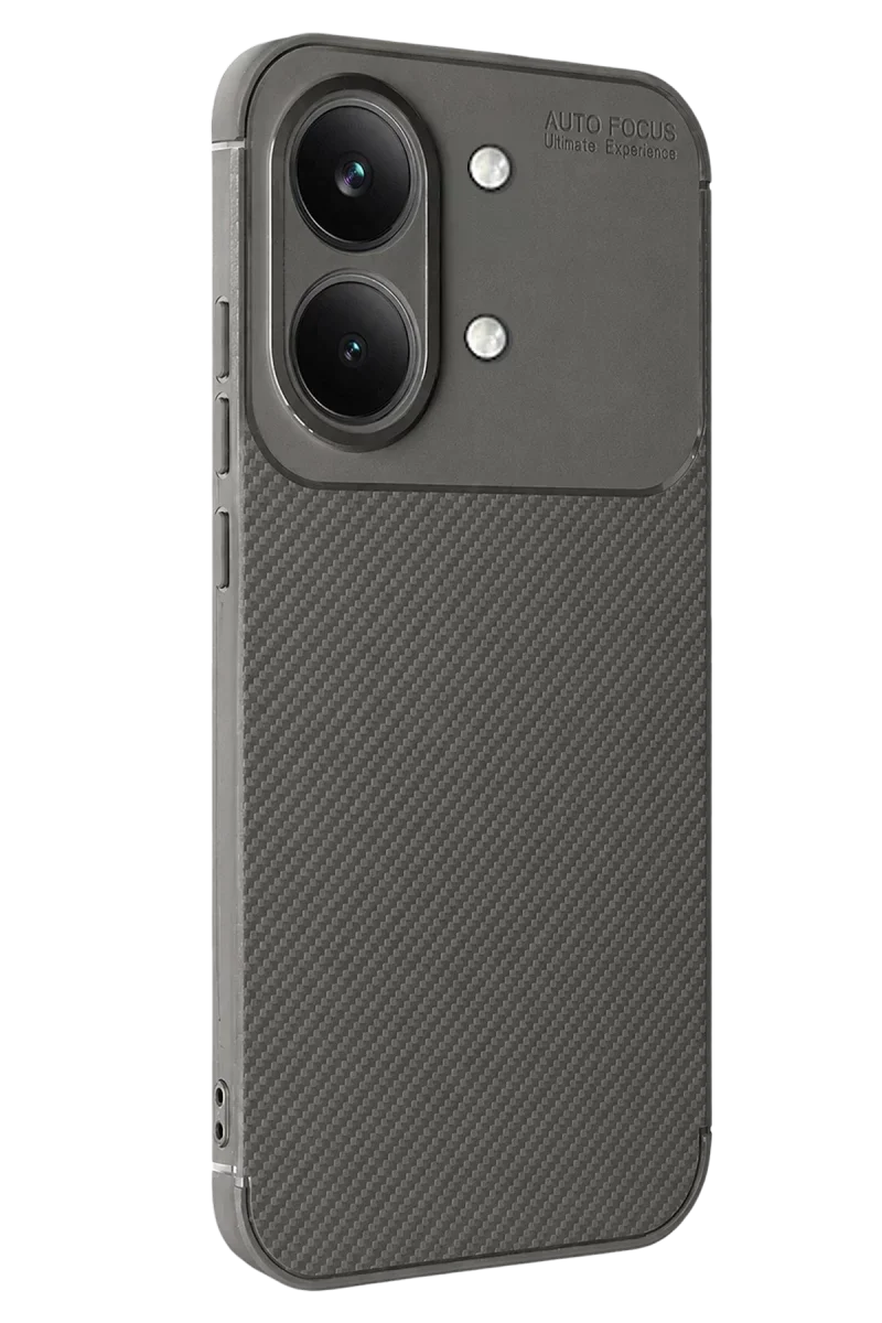 Xiaomi Poco X8 Pro Max Auto Focus Karbon Kapak - Gri Xiaomi Poco X8 Pro Max Auto Focus Karbon Kapak - Gri