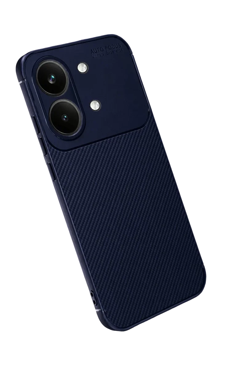 Xiaomi Poco X8 Pro Max Auto Focus Karbon Kapak - Lacivert Xiaomi Poco X8 Pro Max Auto Focus Karbon Kapak - Lacivert