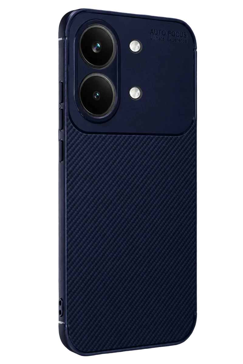 Xiaomi Poco X8 Pro Max Auto Focus Karbon Kapak - Lacivert Xiaomi Poco X8 Pro Max Auto Focus Karbon Kapak - Lacivert