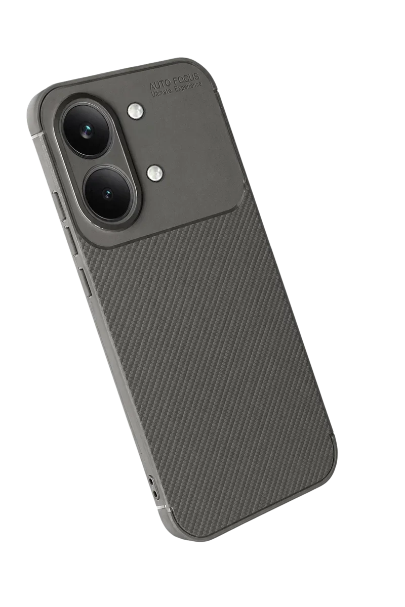 Xiaomi Poco X8 Pro Max Auto Focus Karbon Kapak - Gri Xiaomi Poco X8 Pro Max Auto Focus Karbon Kapak - Gri