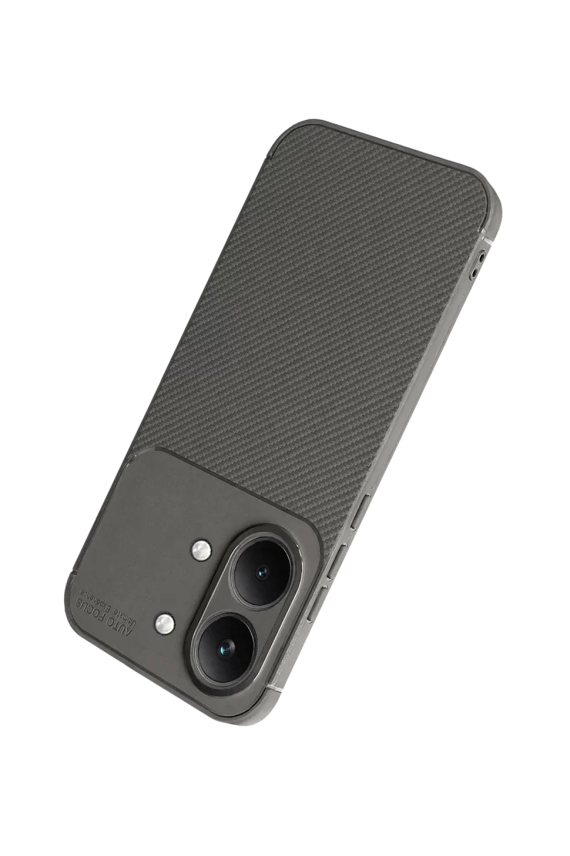 Xiaomi Poco X8 Pro Max Auto Focus Karbon Kapak - Gri Xiaomi Poco X8 Pro Max Auto Focus Karbon Kapak - Gri
