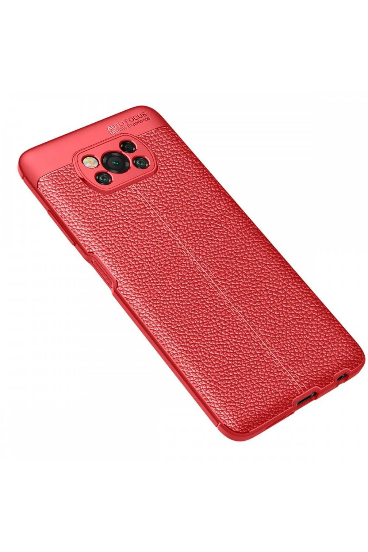 Xiaomi Pocophone X3 Deri Görünümlü Silikon Kırmızı Fiyatı, Yorumları ve Özellikleri