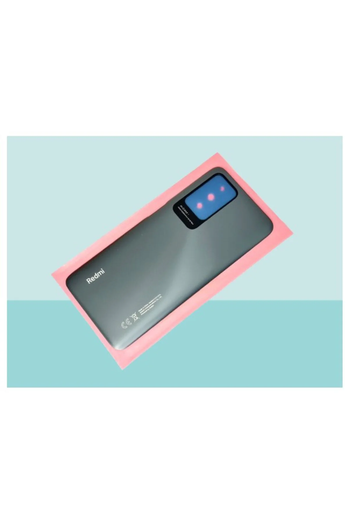 Xiaomi Redmi 10 -2022 - Arka Kapak Batarya Kapağı Gri