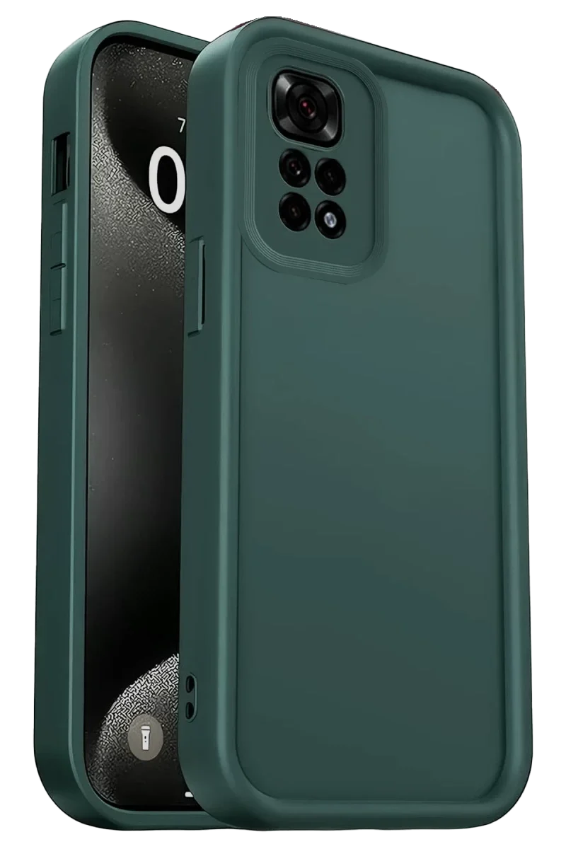 Xiaomi Redmi 10 2022 Kılıf Viera Silikon - Koyu Yeşil Xiaomi Redmi 10 2022 Kılıf Viera Silikon - Koyu Yeşil