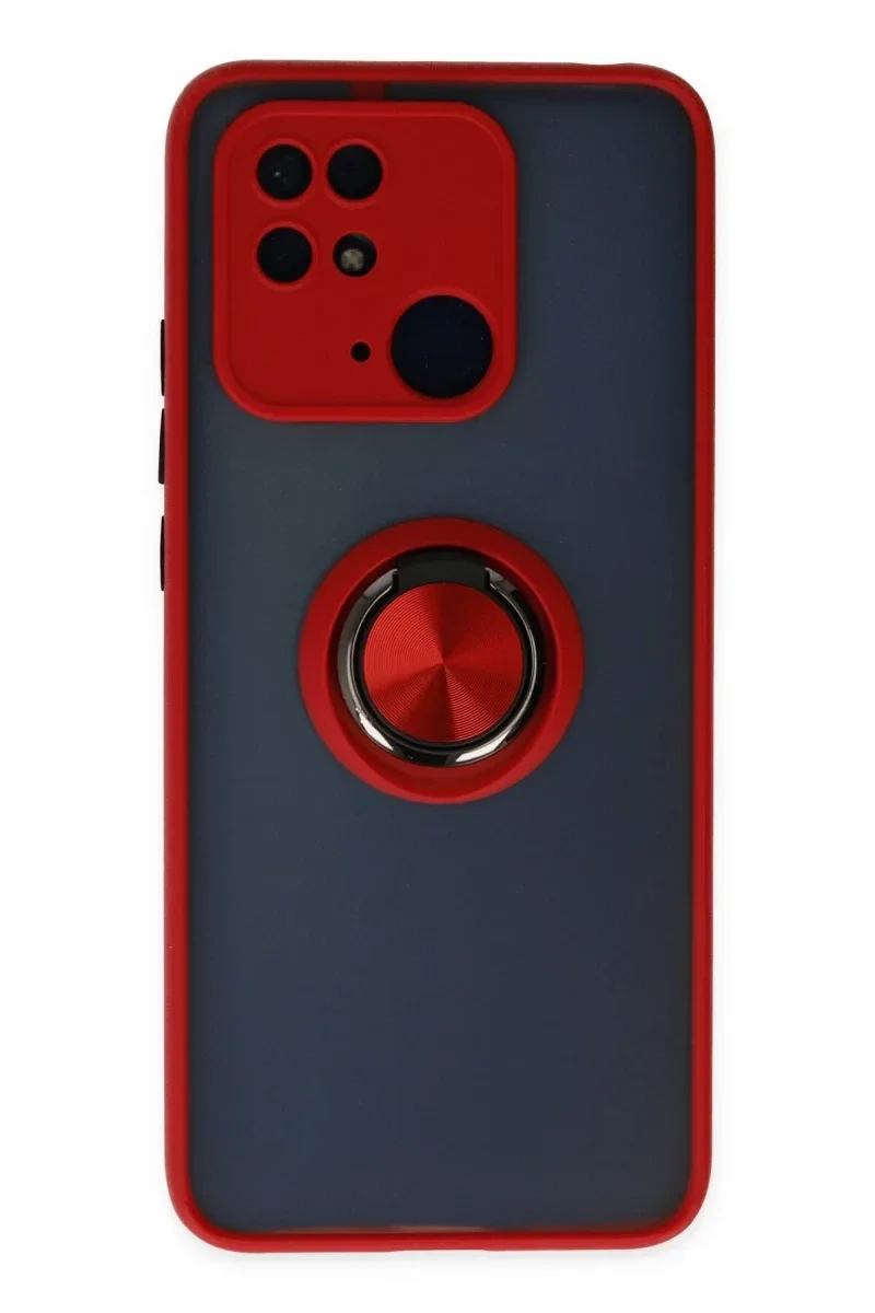 Xiaomi Redmi 10C Kılıf Montreal Yüzüklü Silikon Kapak - Kırmızı Fiyatı, Yorumları ve Özellikleri
