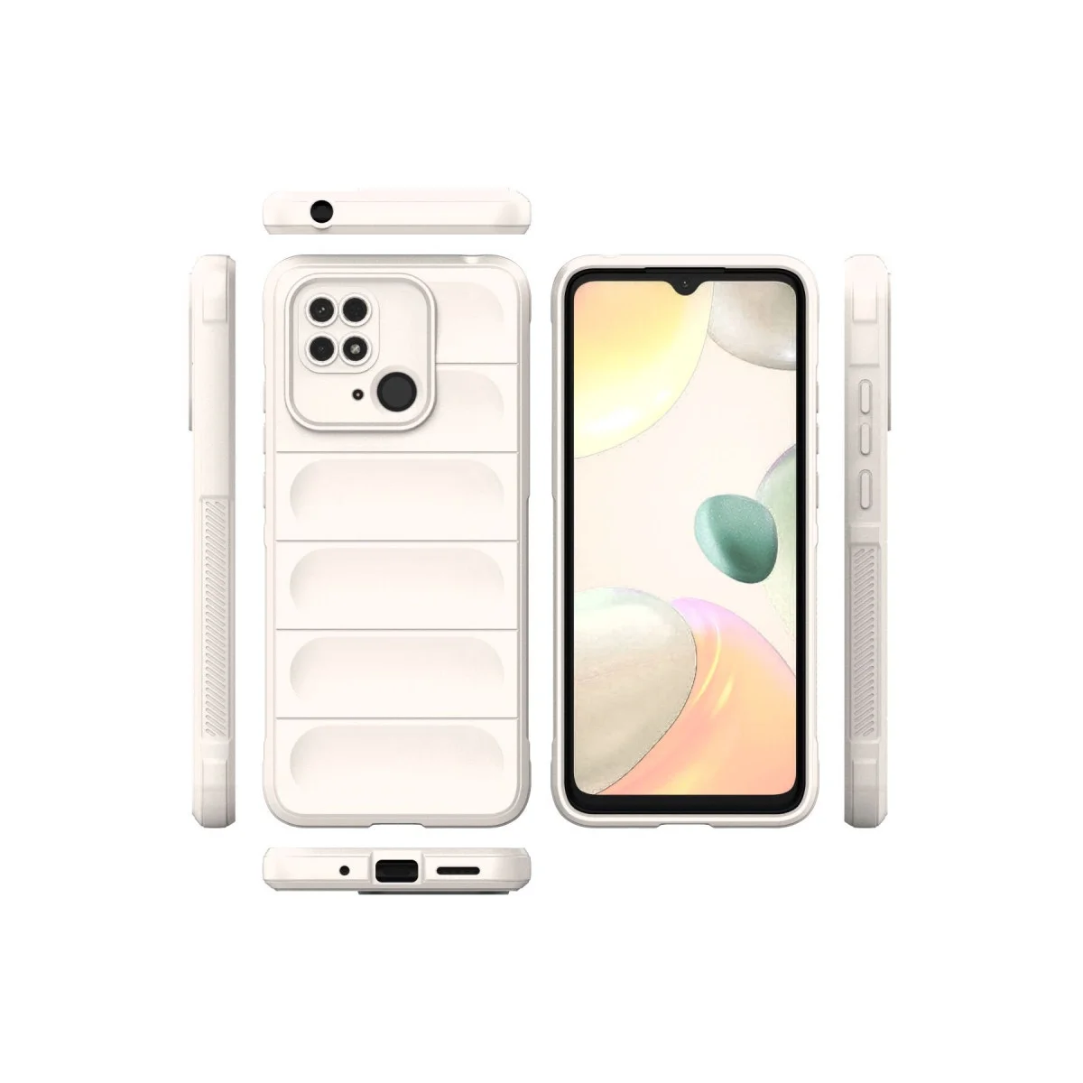 Xiaomi Redmi 10c Kılıf Optimum Silikon - Krem Xiaomi Redmi 10c Kılıf Optimum Silikon - Krem