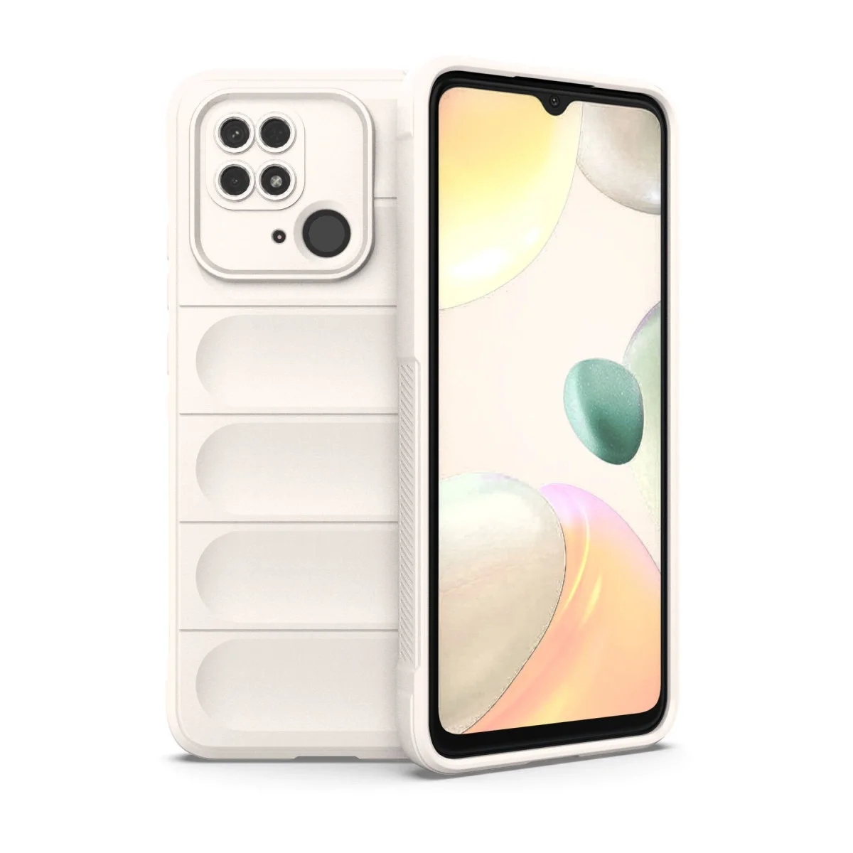 Xiaomi Redmi 10c Kılıf Optimum Silikon - Krem Xiaomi Redmi 10c Kılıf Optimum Silikon - Krem