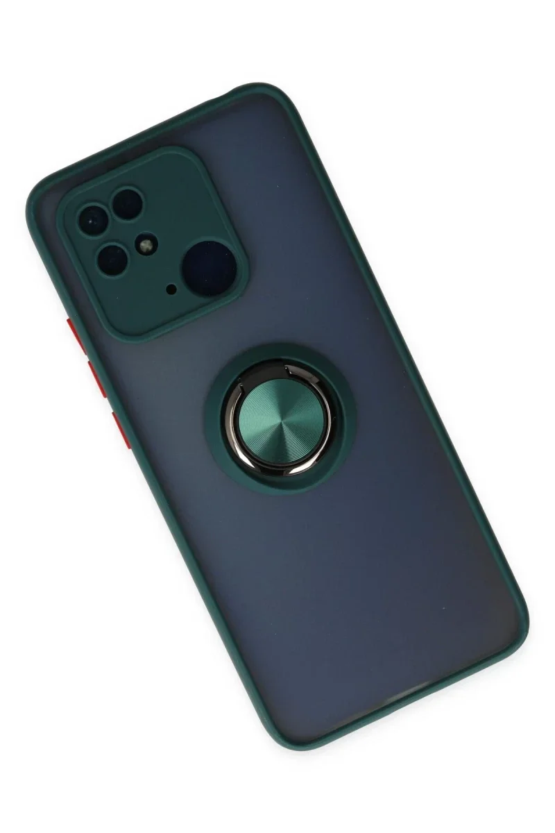 Xiaomi Redmi 10C Kılıf Montreal Yüzüklü Silikon Kapak - Yeşil Fiyatı, Yorumları ve Özellikleri