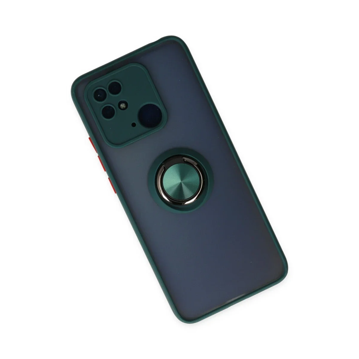 Xiaomi Redmi 10C Kılıf Montreal Yüzüklü Silikon Kapak - Yeşil Xiaomi Redmi 10C Kılıf Montreal Yüzüklü Silikon Kapak - Yeşil - Görsel 2
