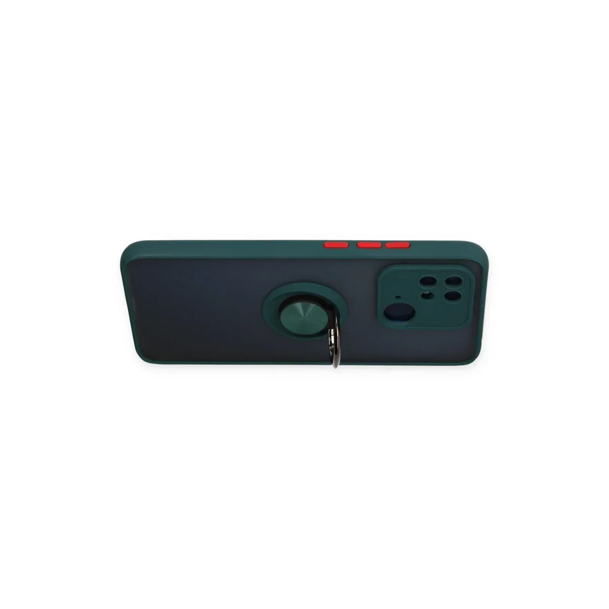 Xiaomi Redmi 10C Kılıf Montreal Yüzüklü Silikon Kapak - Yeşil Xiaomi Redmi 10C Kılıf Montreal Yüzüklü Silikon Kapak - Yeşil - Görsel 3