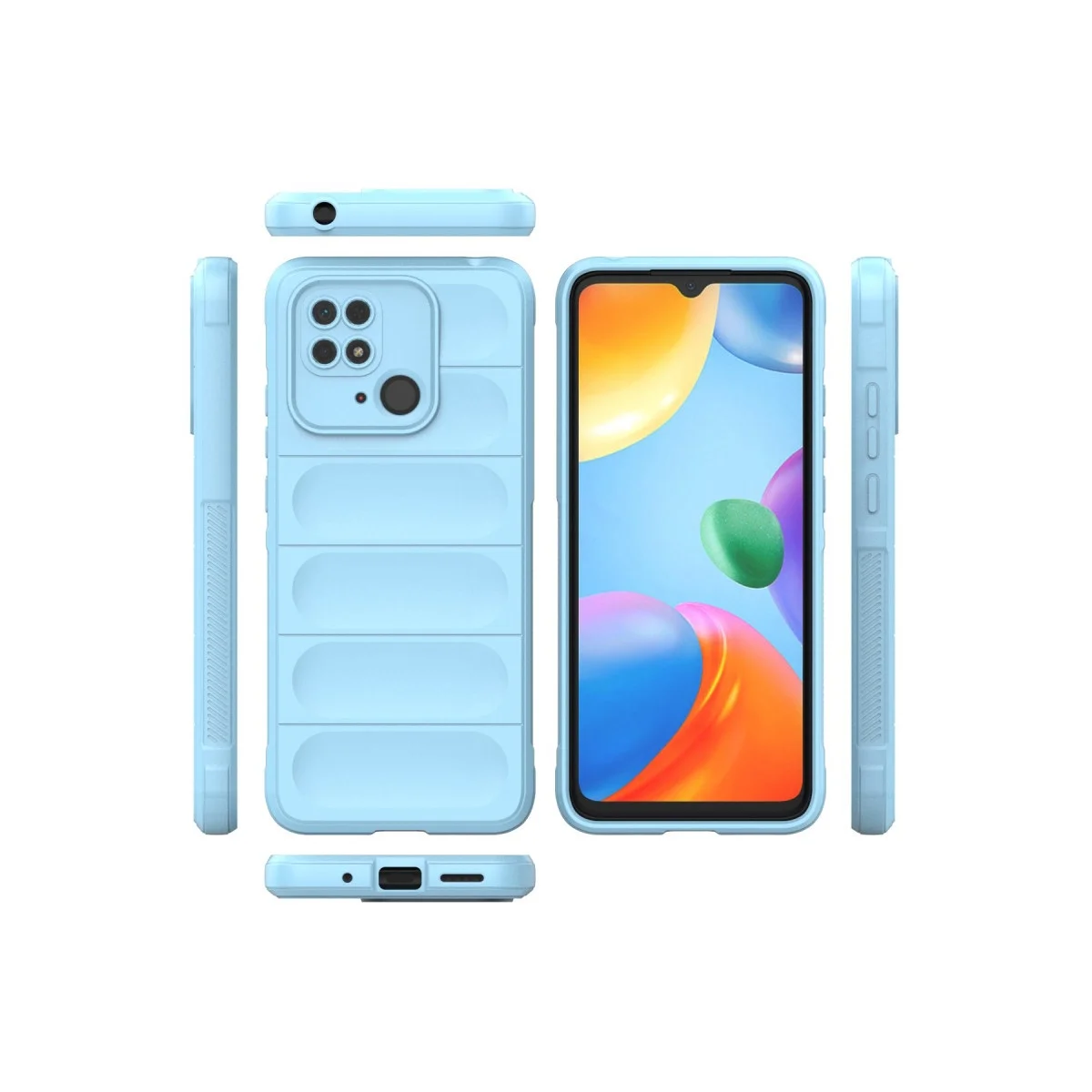 Xiaomi Redmi 10c Kılıf Optimum Silikon - Sky Blue Xiaomi Redmi 10c Kılıf Optimum Silikon - Sky Blue