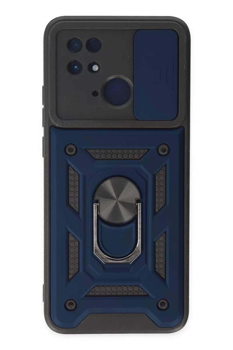 Xiaomi Redmi 10C Kılıf Pars Lens Yüzüklü Silikon - Lacivert Xiaomi Redmi 10C Kılıf Pars Lens Yüzüklü Silikon - Lacivert