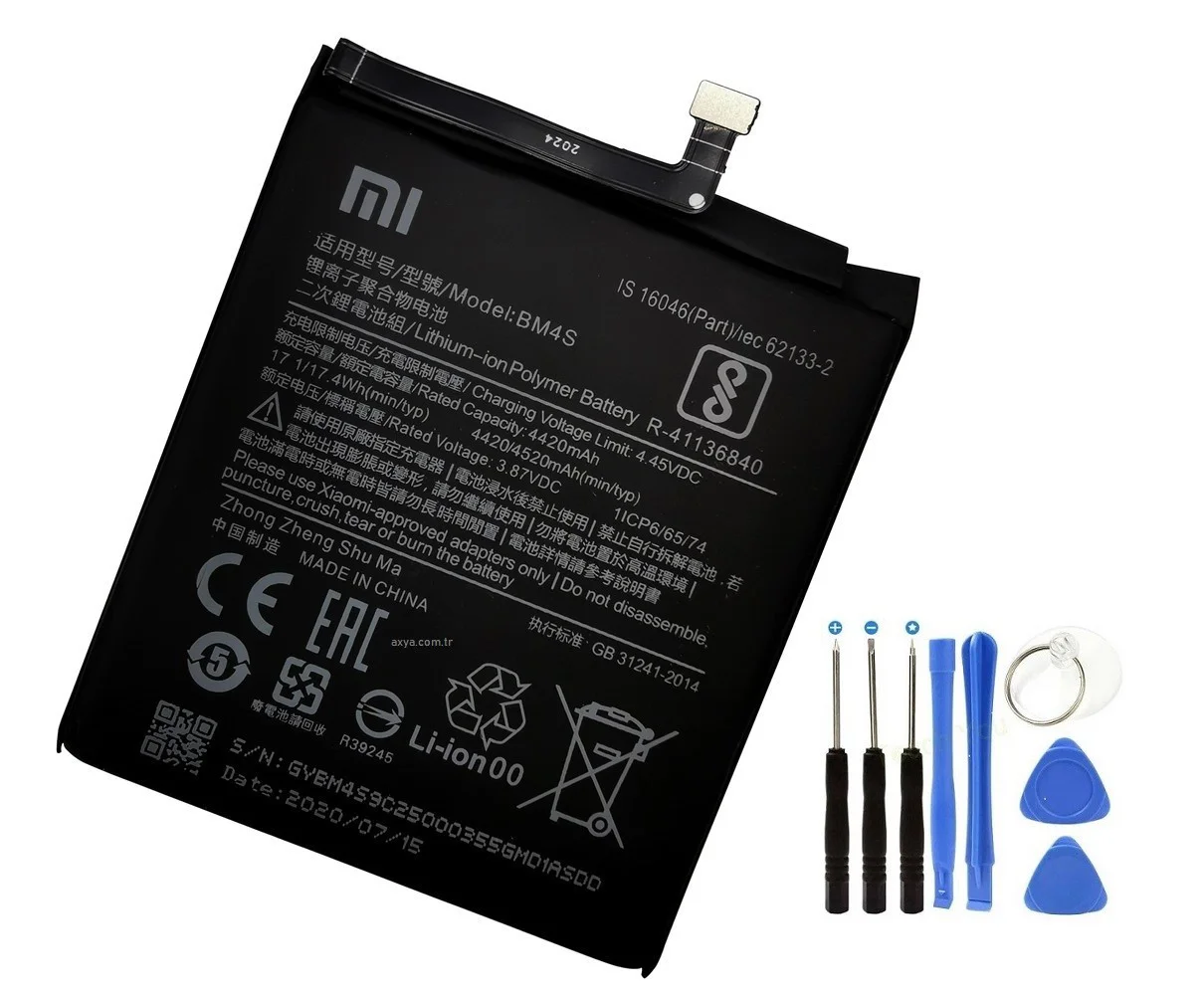 Xiaomi Redmi 10X Pro Pil Batarya BM4S ve Tamir Set