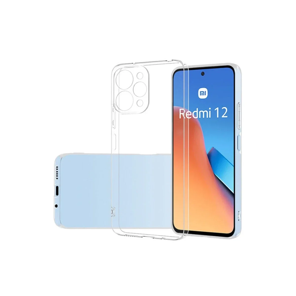 Xiaomi Redmi 12 Kılıf Lüx Şeffaf Silikon Xiaomi Redmi 12 Kılıf Lüx Şeffaf Silikon