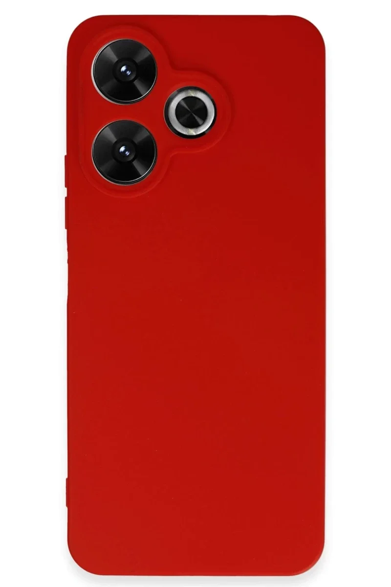 Xiaomi Redmi 13 4G Kılıf First Silikon - Kırmızı Xiaomi Redmi 13 4G Kılıf First Silikon - Kırmızı