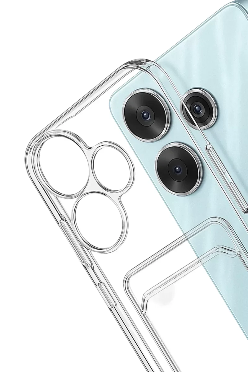 Xiaomi Redmi 13 4G Kılıf Kart Şeffaf Silikon - Şeffaf Xiaomi Redmi 13 4G Kılıf Kart Şeffaf Silikon - Şeffaf