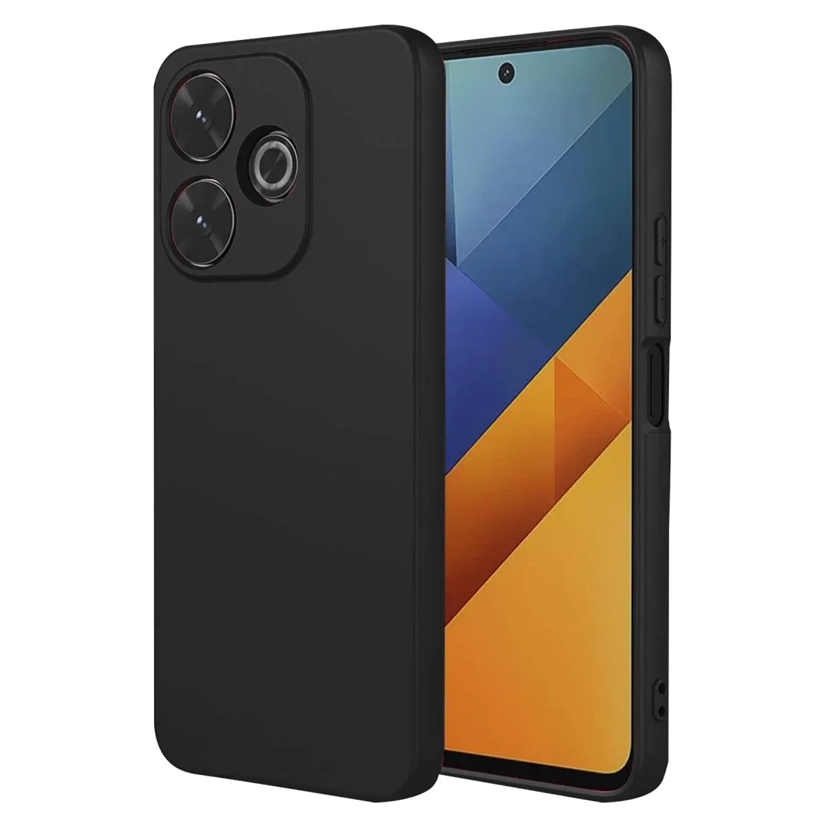 Xiaomi Redmi 13 4G Kılıf Nano içi Kadife Silikon - Siyah