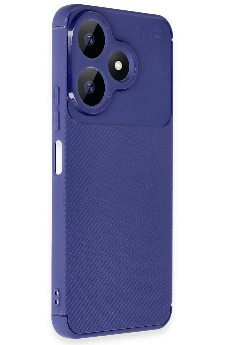 Xiaomi Redmi 13 4G Kılıf Auto Focus Karbon Kapak - Lacivert
