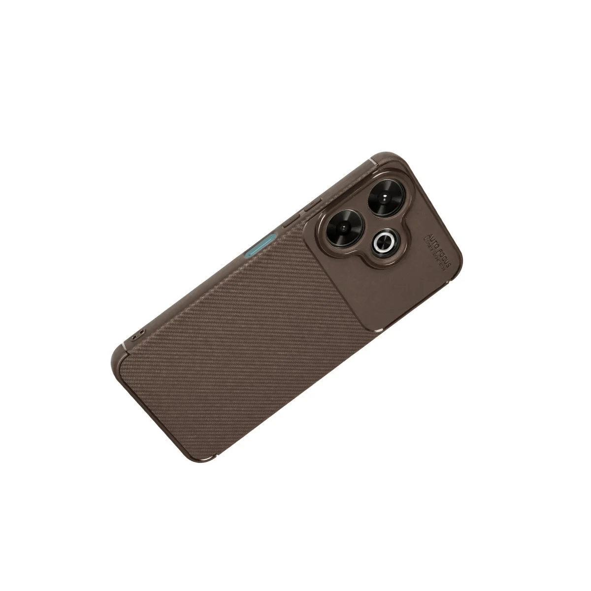 Xiaomi Redmi 13 4g Kılıf Auto Focus Karbon Kapak - Kahverengi Xiaomi Redmi 13 4g Kılıf Auto Focus Karbon Kapak - Kahverengi