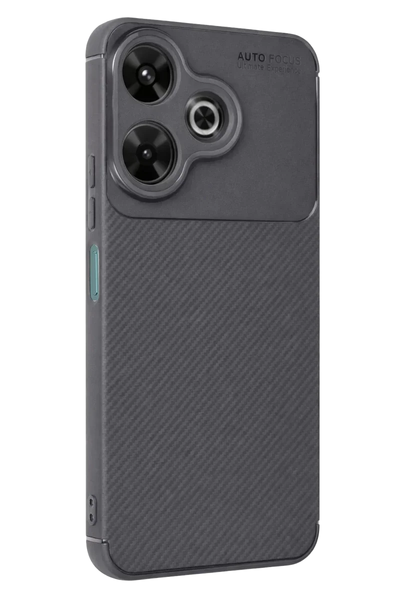 Xiaomi Redmi 13 4G Kılıf Auto Focus Karbon Kapak - Gri Xiaomi Redmi 13 4G Kılıf Auto Focus Karbon Kapak - Gri