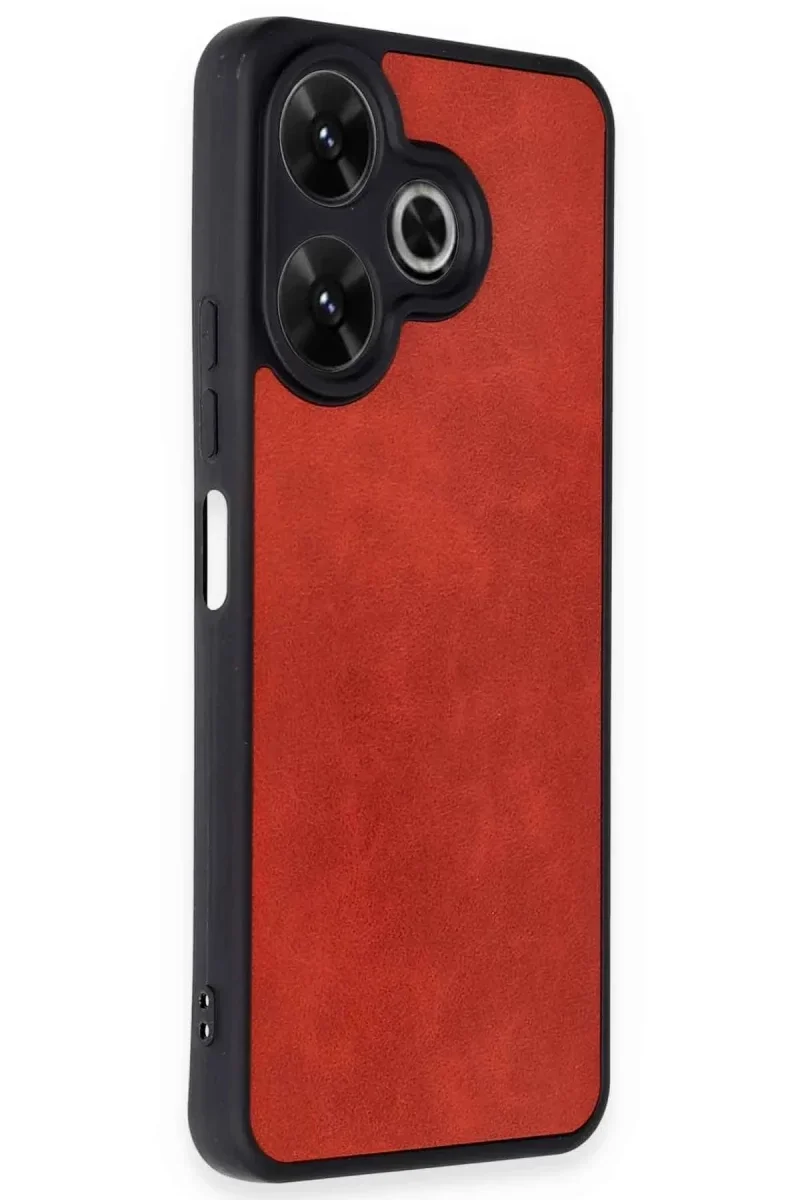 Xiaomi Redmi 13 4G Kılıf Aras Deri Kapak - Kırmızı Fiyatı, Yorumları ve Özellikleri